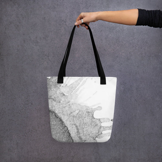 Watercolour Grey Splash - Tote Bag