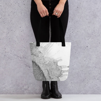 Watercolour Grey Splash - Tote Bag