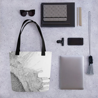 Watercolour Grey Splash - Tote Bag