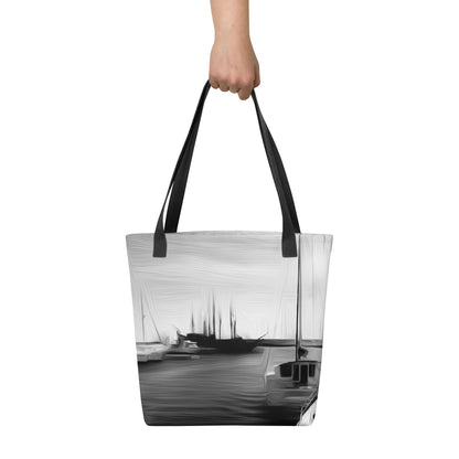 The Sleeping Yachts (at Night) - Tote Bag