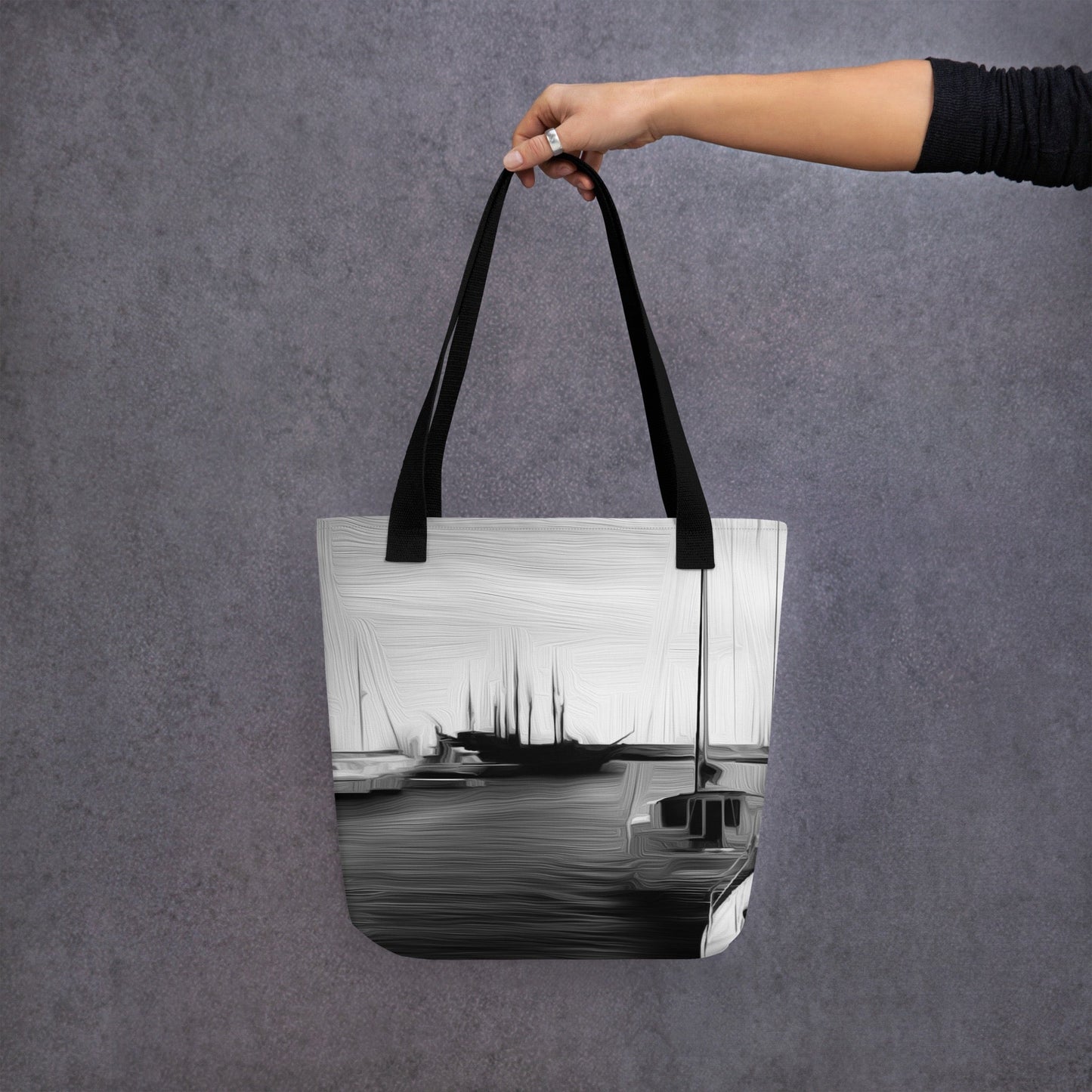 The Sleeping Yachts (at Night) - Tote Bag