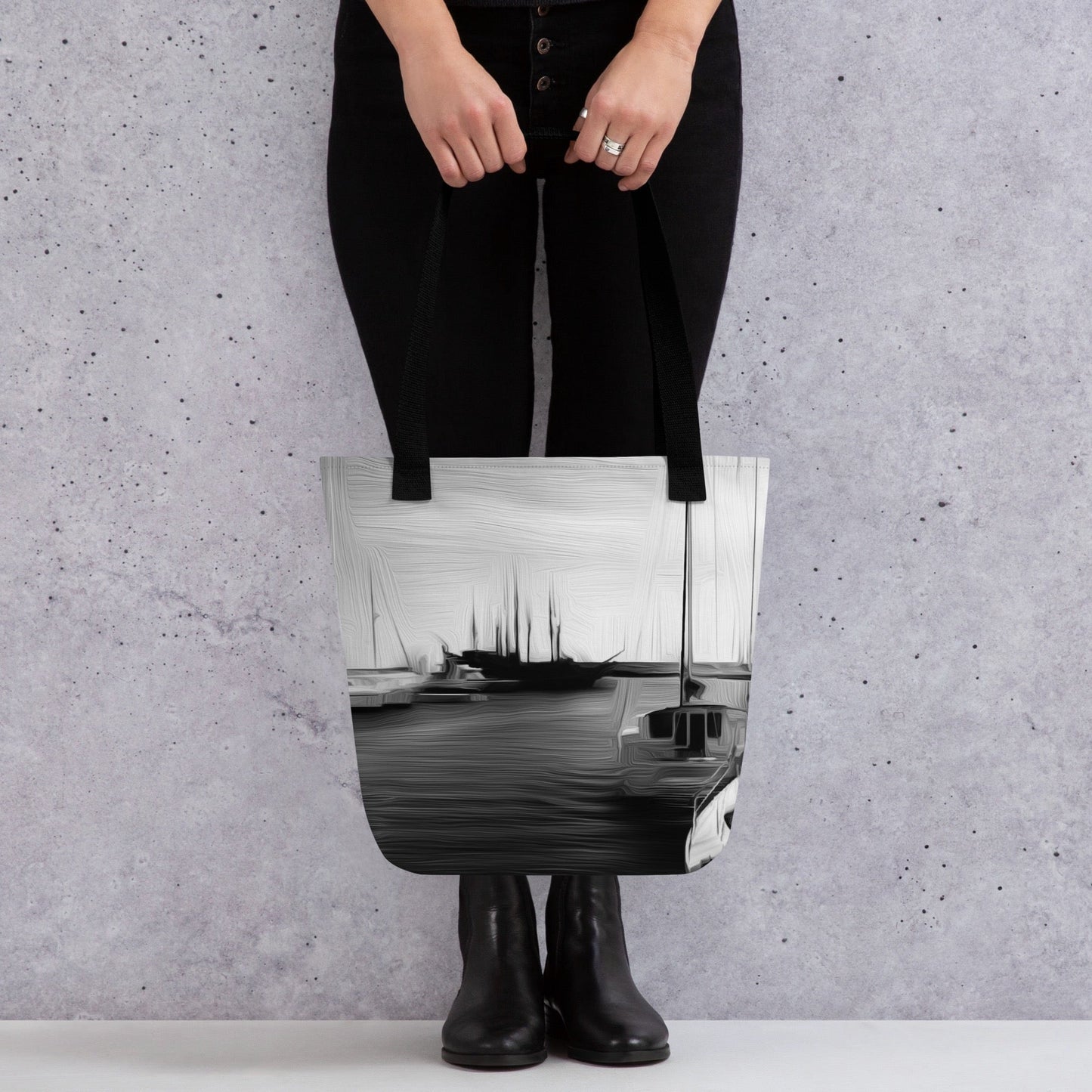 The Sleeping Yachts (at Night) - Tote Bag