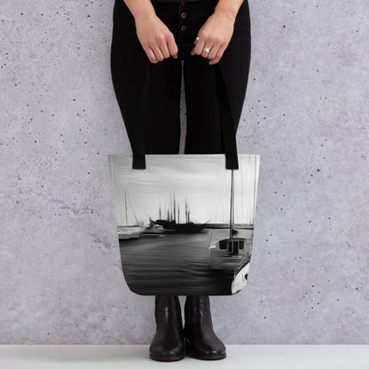 The Sleeping Yachts (at Night) - Tote Bag