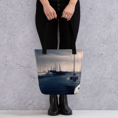 The Sleeping Yachts (at Sunrise) - Tote Bag