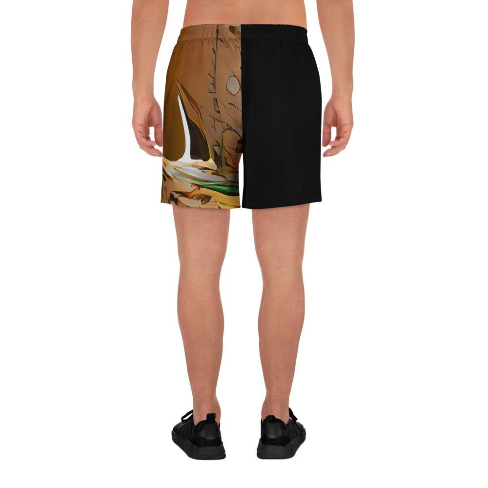 Half Black Half Gāolàng - Unisex Athletic Shorts