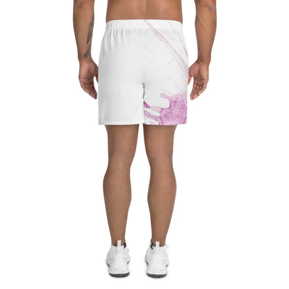 Watercolour Pink Splash - Unisex Athletic Shorts