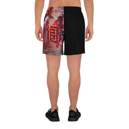 Half Black Half Báijiǔ - Unisex Athletic Shorts