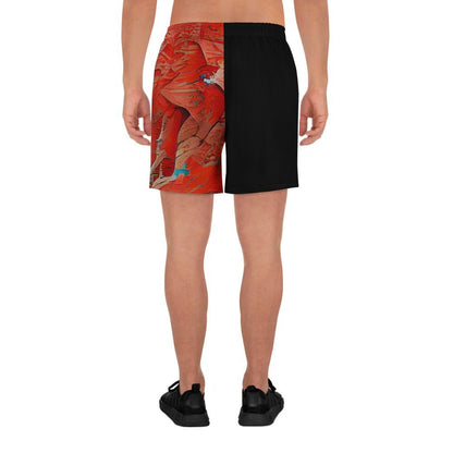 Half Black Half Hónghǎi - Unisex Athletic Shorts