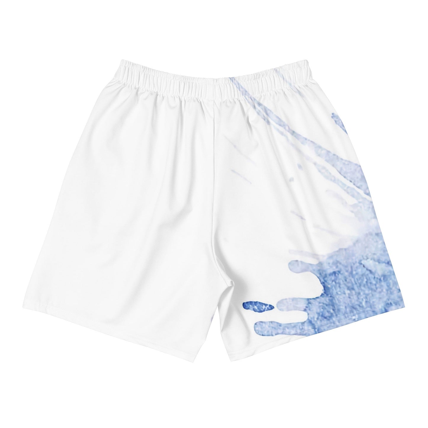 Watercolour Blue Splash - Unisex Athletic Shorts