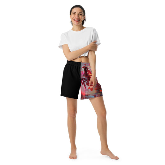 Half Black Half Báijiǔ - Unisex Athletic Shorts