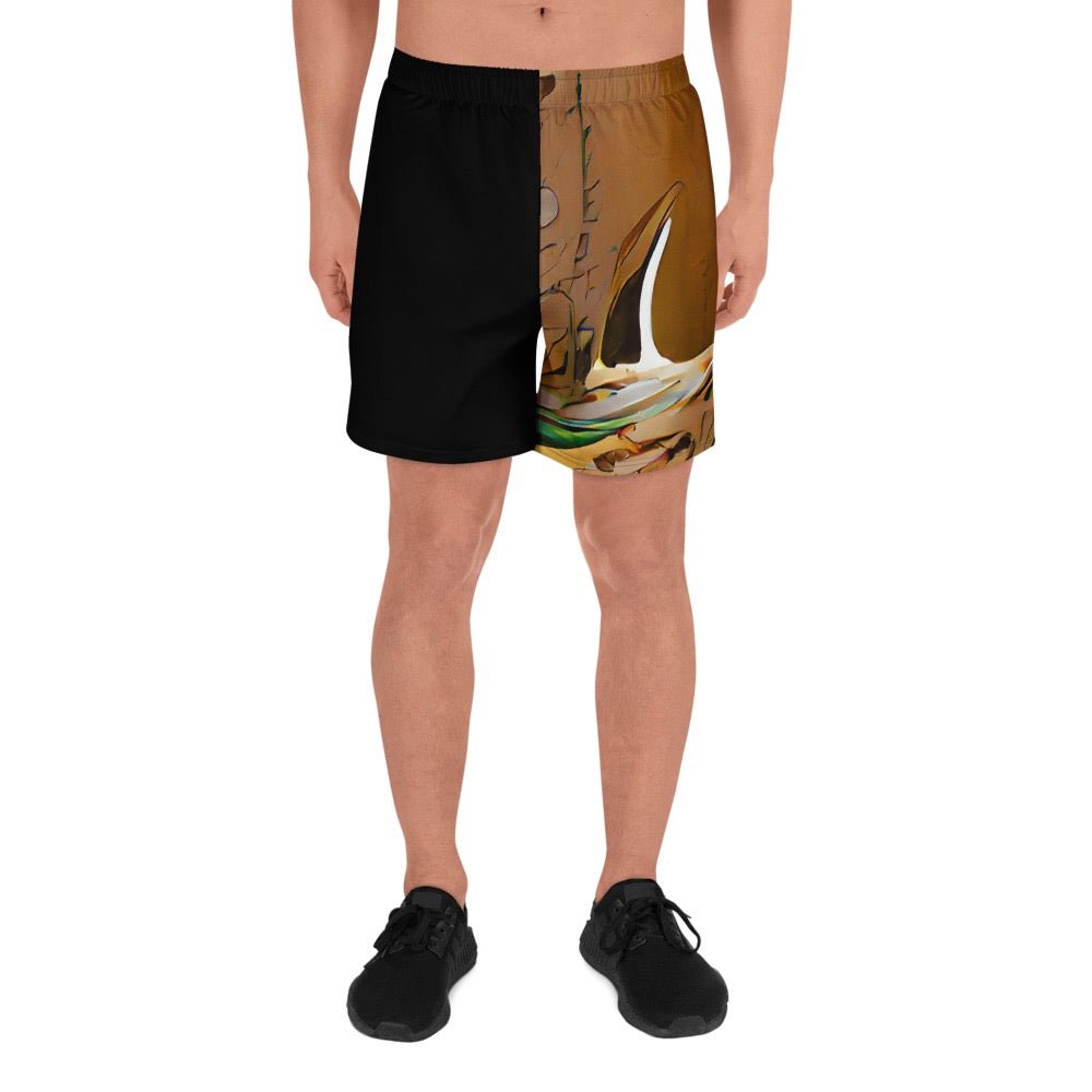 Half Black Half Gāolàng - Unisex Athletic Shorts