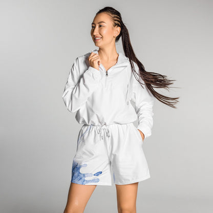 Watercolour Blue Splash - Unisex Athletic Shorts