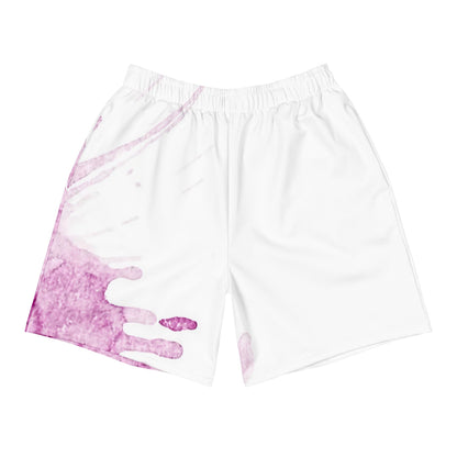 Watercolour Pink Splash - Unisex Athletic Shorts