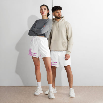 Watercolour Pink Splash - Unisex Athletic Shorts