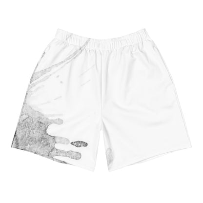Watercolour Grey Splash - Unisex Athletic Shorts