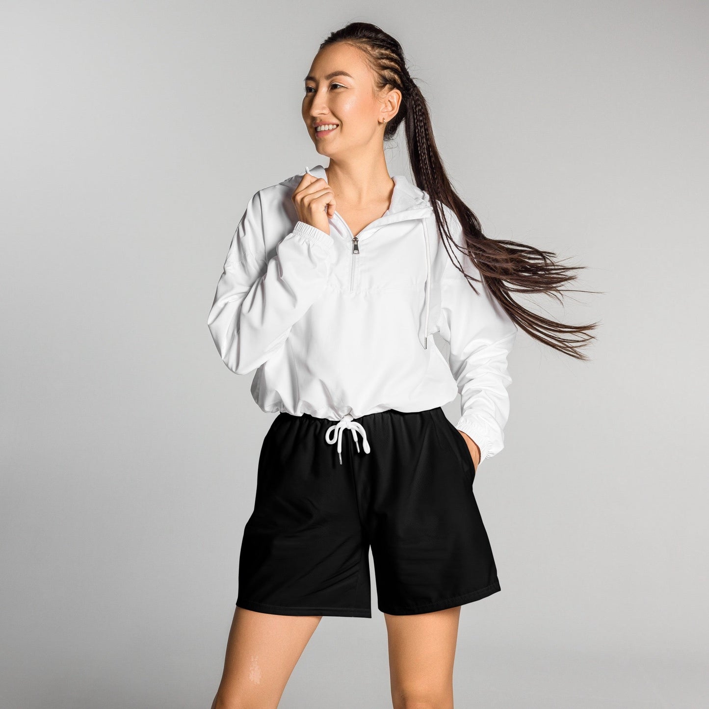 iSAW Unisex Black Athletic Shorts