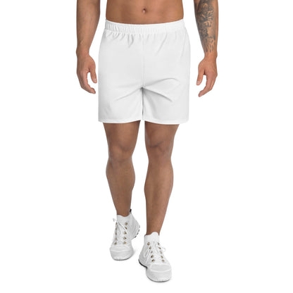 iSAW Unisex White Athletic Shorts