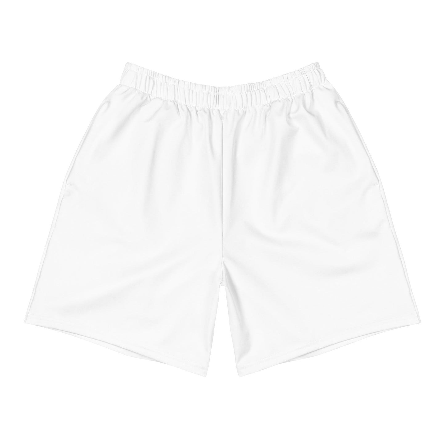 iSAW Unisex White Athletic Shorts