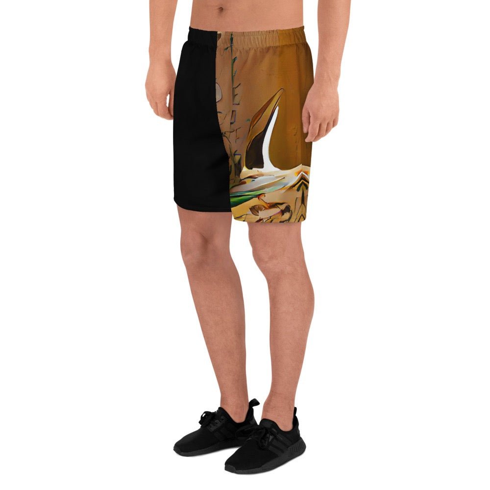 Half Black Half Gāolàng - Unisex Athletic Shorts
