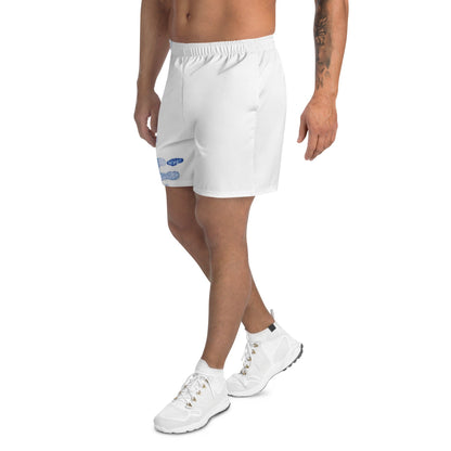 Watercolour Blue Splash - Unisex Athletic Shorts