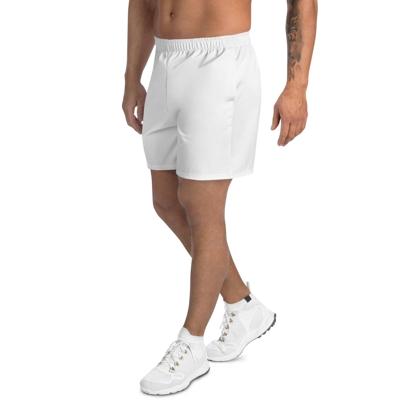 iSAW Unisex White Athletic Shorts