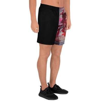 Half Black Half Báijiǔ - Unisex Athletic Shorts
