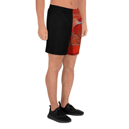 Half Black Half Hónghǎi - Unisex Athletic Shorts