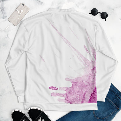 Watercolour Pink Splash - Unisex Bomber Jacket