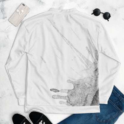 Watercolour Grey Splash - Unisex Bomber Jacket