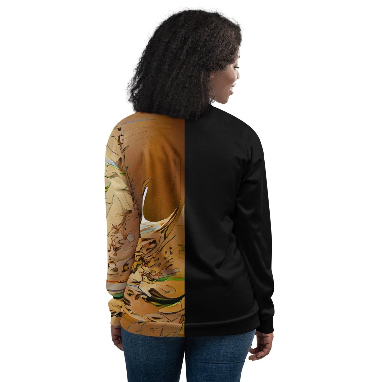 Half Black Half Gāolàng - Unisex Bomber Jacket