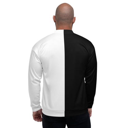 Half Black Half White - Unisex Bomber Jacket