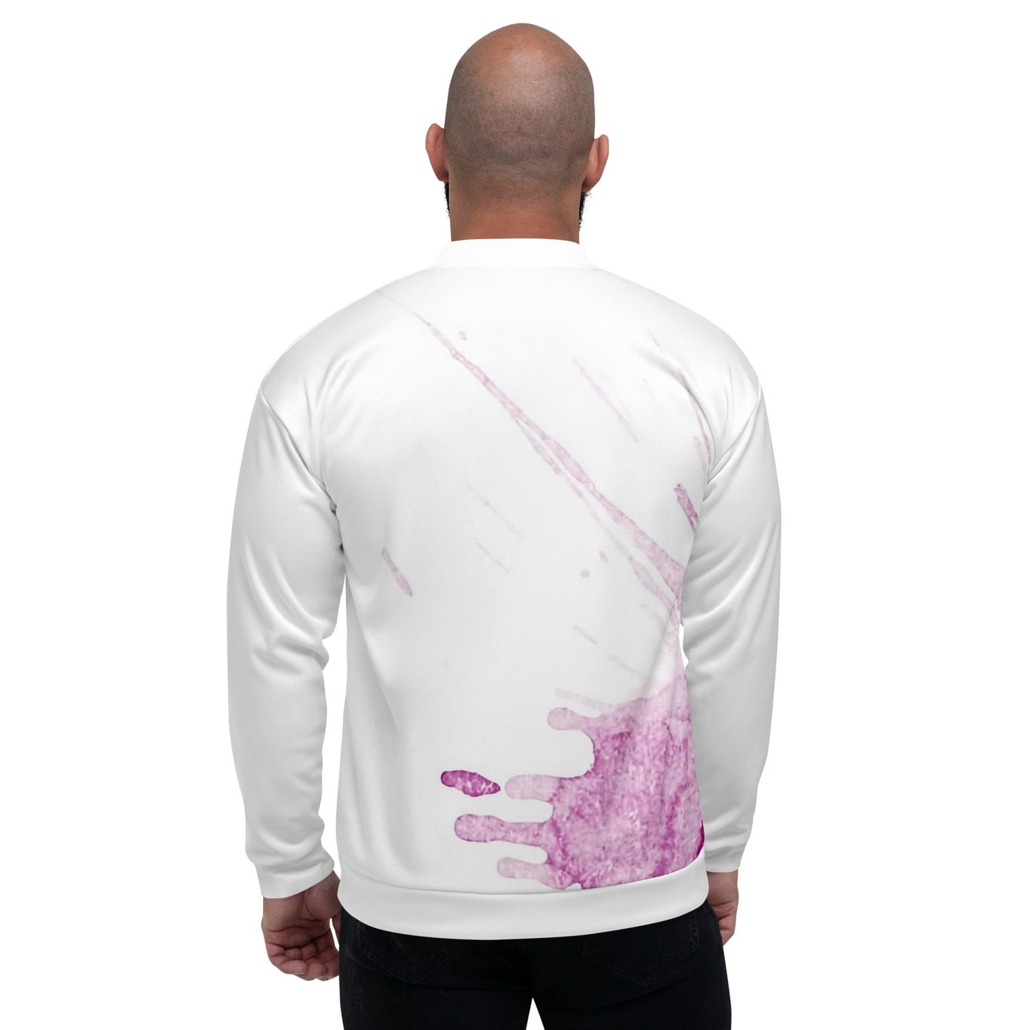 Watercolour Pink Splash - Unisex Bomber Jacket