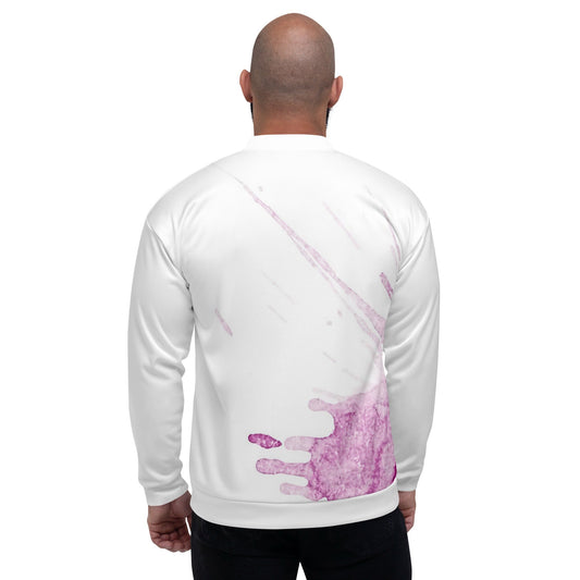 Watercolour Pink Splash - Unisex Bomber Jacket