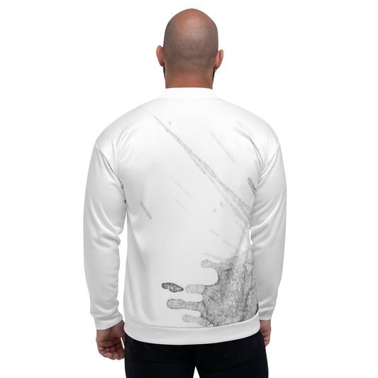 Watercolour Grey Splash - Unisex Bomber Jacket
