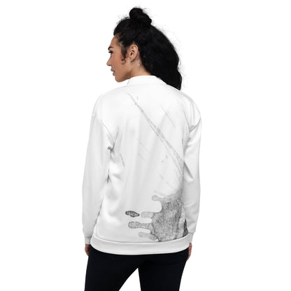 Watercolour Grey Splash - Unisex Bomber Jacket