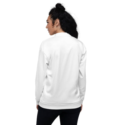 iSAW Unisex White Bomber Jacket