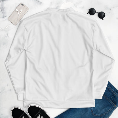 iSAW Unisex White Bomber Jacket