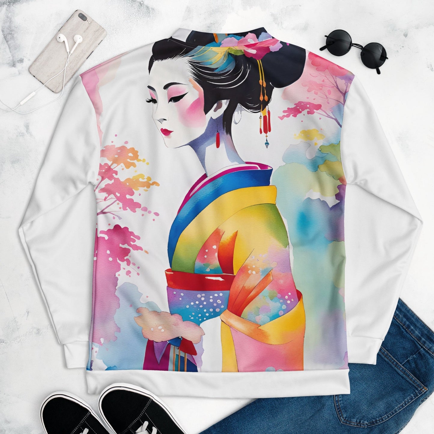 Geisha Girl - Womens Bomber Jacket