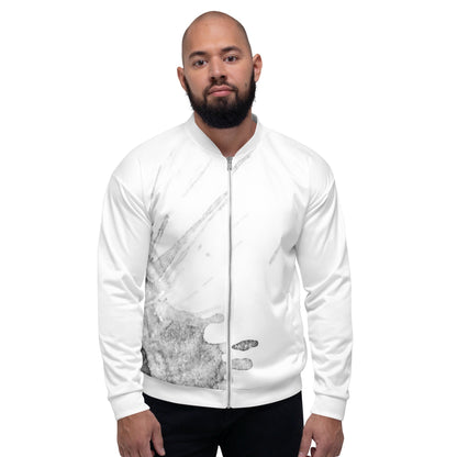 Watercolour Grey Splash - Unisex Bomber Jacket