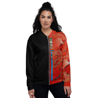 Half Black Half Hónghǎi - Unisex Bomber Jacket