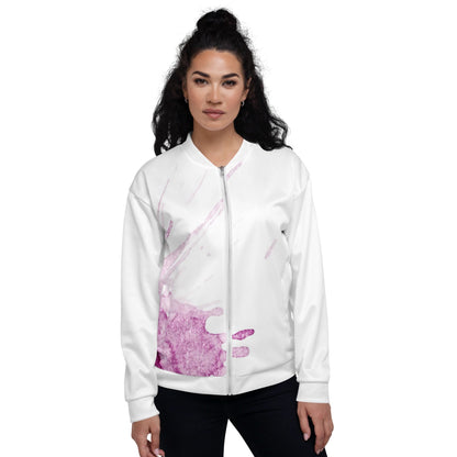 Watercolour Pink Splash - Unisex Bomber Jacket