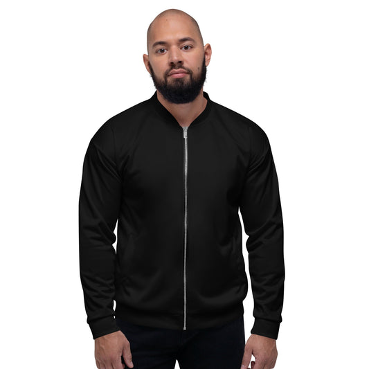 iSAW Unisex Black Bomber Jacket