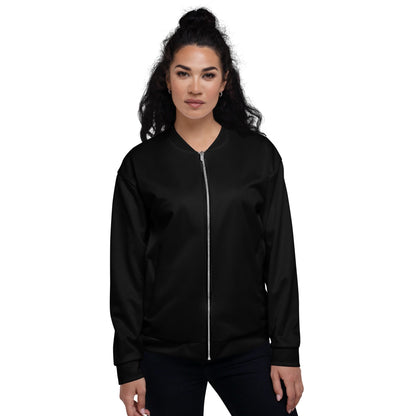 iSAW Unisex Black Bomber Jacket