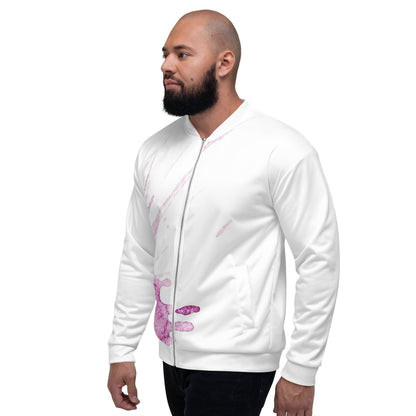 Watercolour Pink Splash - Unisex Bomber Jacket
