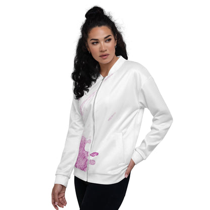 Watercolour Pink Splash - Unisex Bomber Jacket