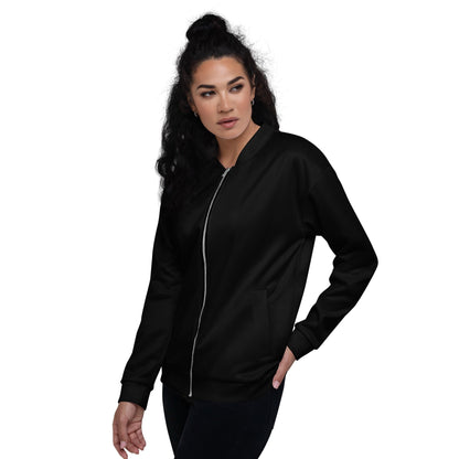 iSAW Unisex Black Bomber Jacket