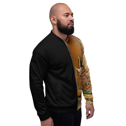Half Black Half Gāolàng - Unisex Bomber Jacket