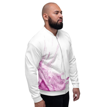 Watercolour Pink Splash - Unisex Bomber Jacket