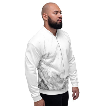 Watercolour Grey Splash - Unisex Bomber Jacket