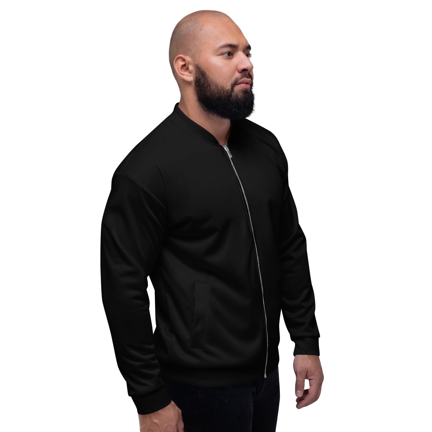 iSAW Unisex Black Bomber Jacket